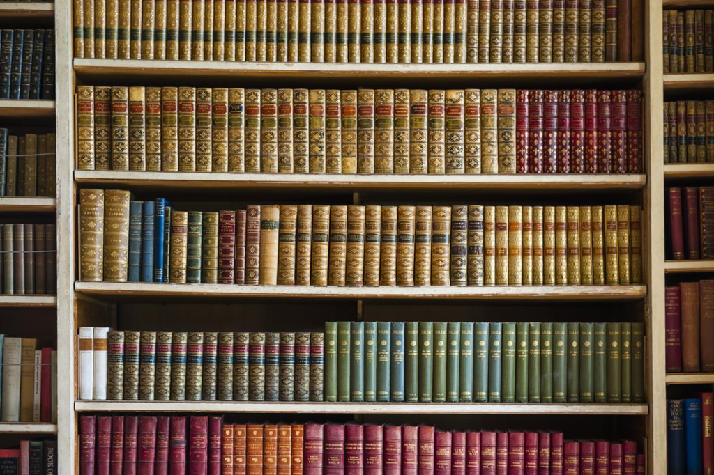 Library interior Leeds Castle